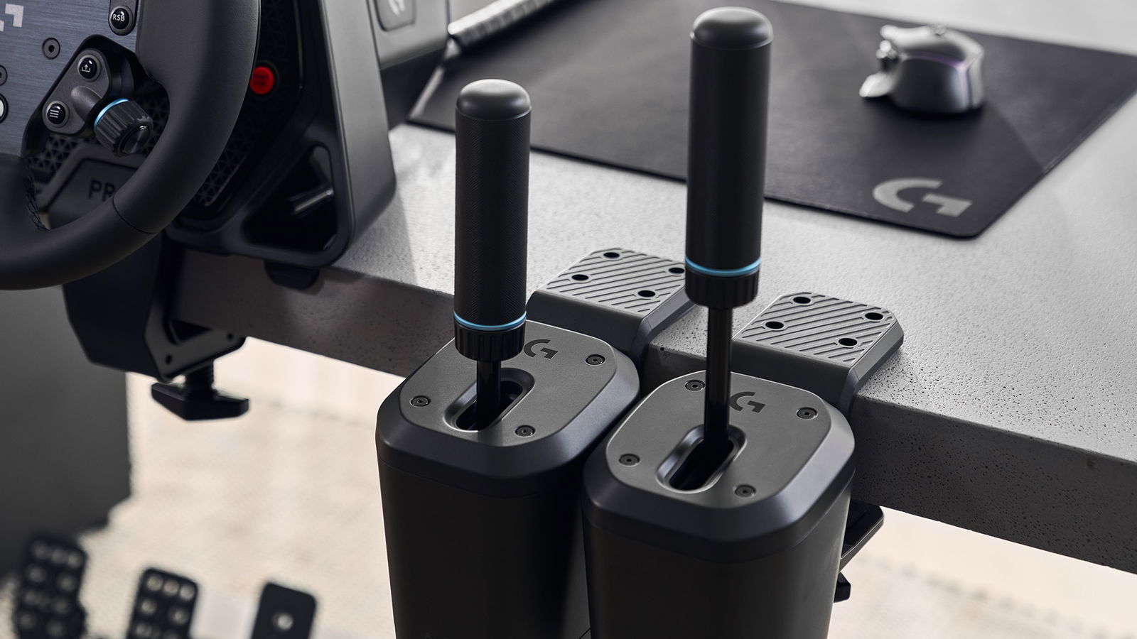 Logitech RS Shifter + Handbrake, two units